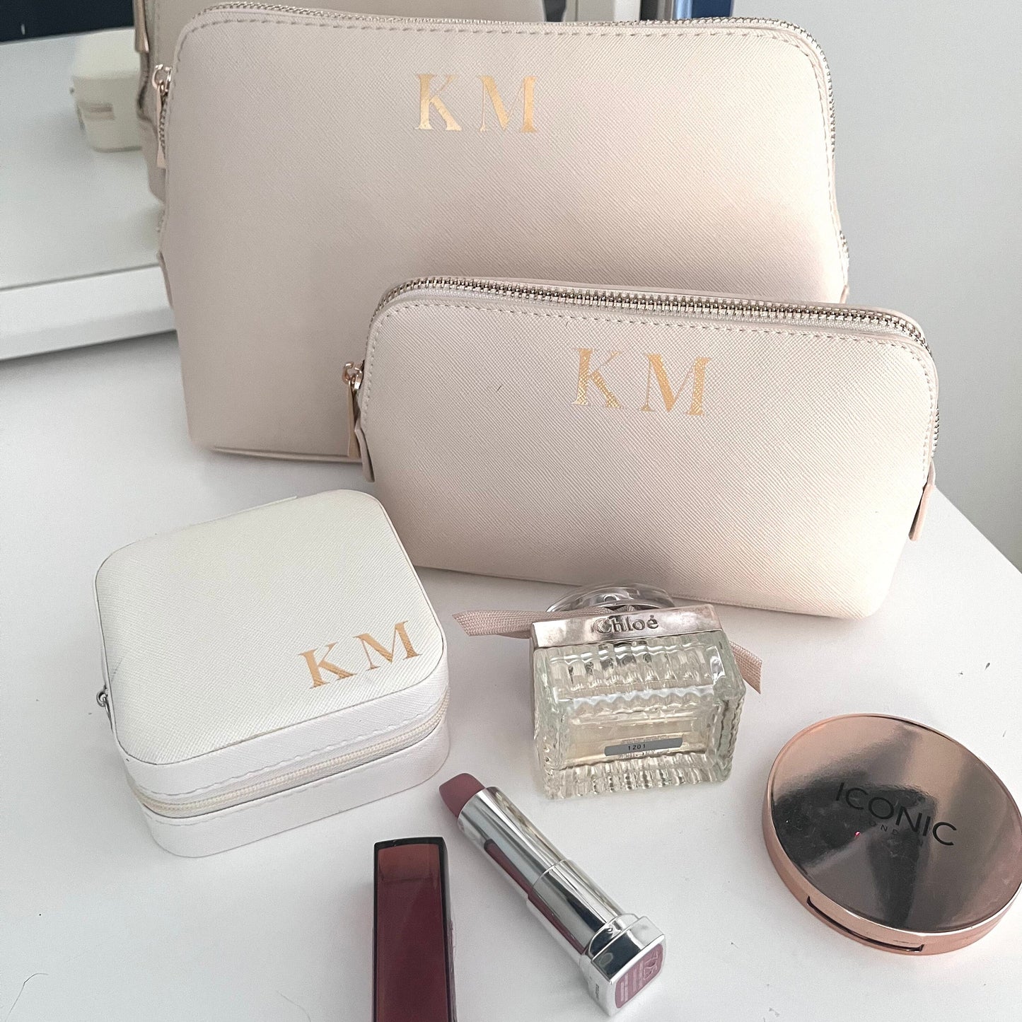 Luxury Personalised Monogram Make Up Bag