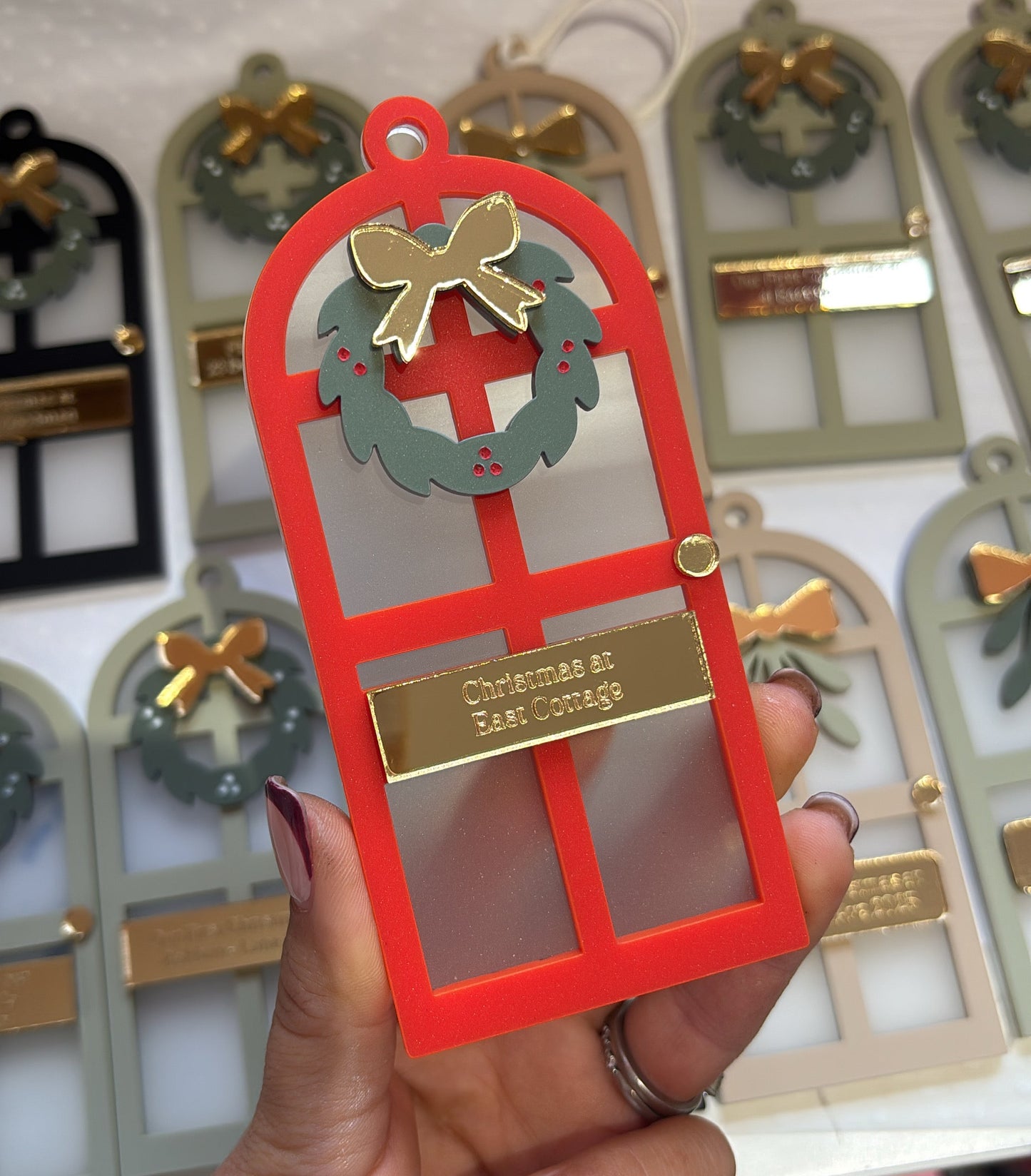 Christmas at Home Personalised Front Door Bauble