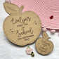 First Day of School Personalised Apple Plaque
