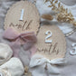 Ribbon Scallop Monthly Milestone Markers Set