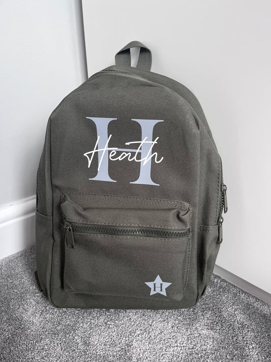 Personalised Kids Rucksack Star