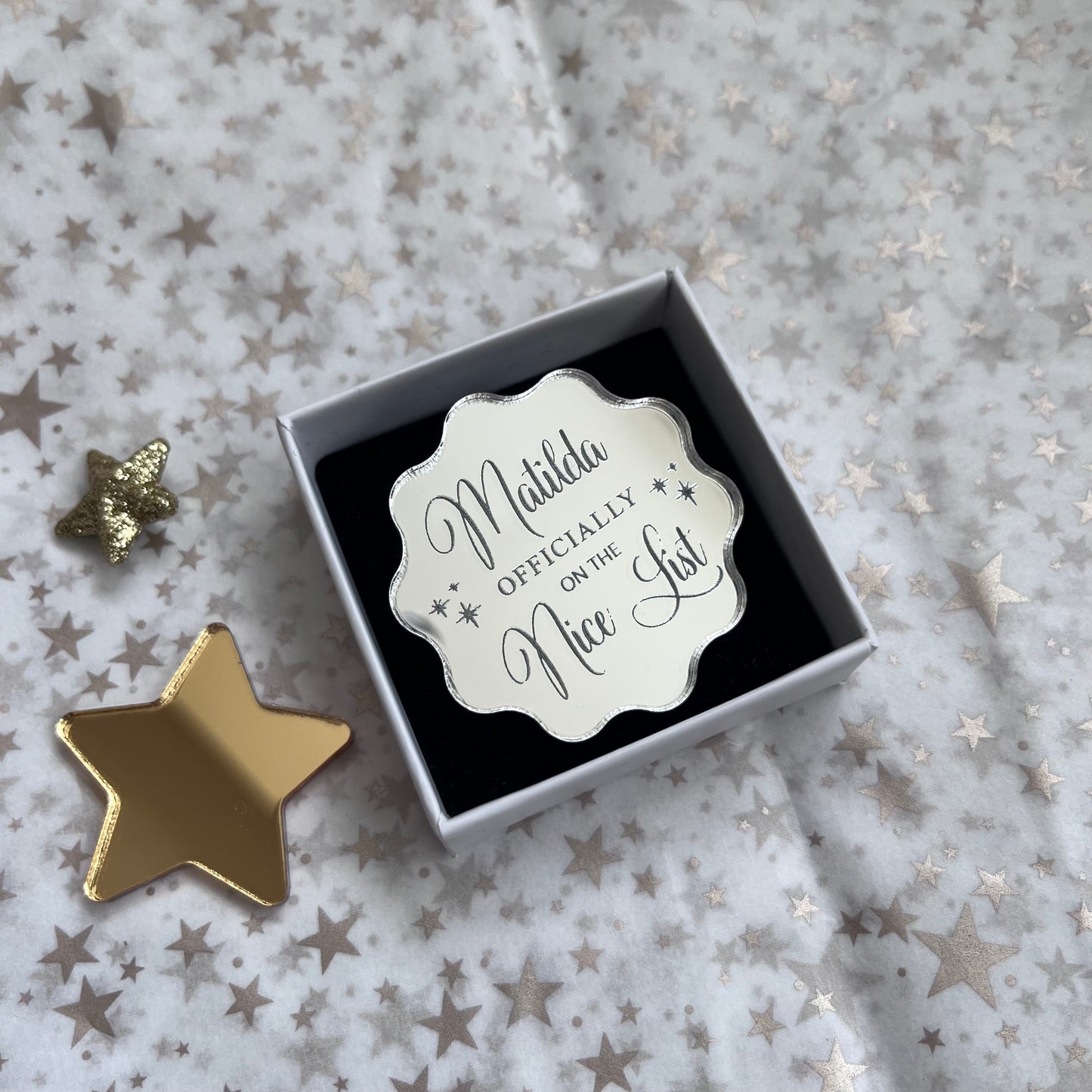 Personalised Nice List Badge