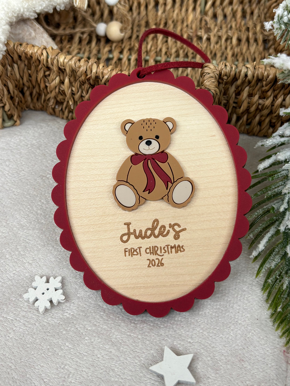 Baby’s First Christmas Teddy Bear Bauble
