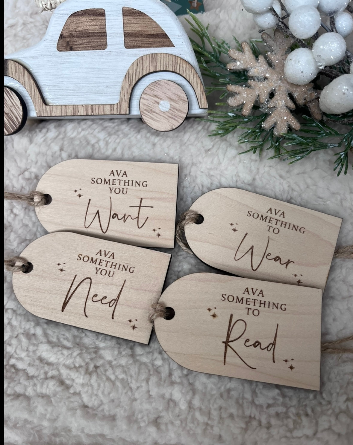 Mindful Gifting Wooden Tags