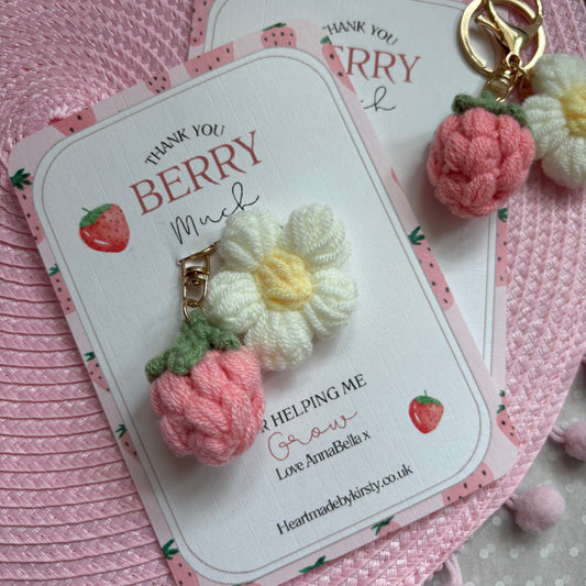 Strawberry - Thank you Teacher Keyring