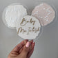 Personalised Baby Shower Swatch Acrylic Cake Topper