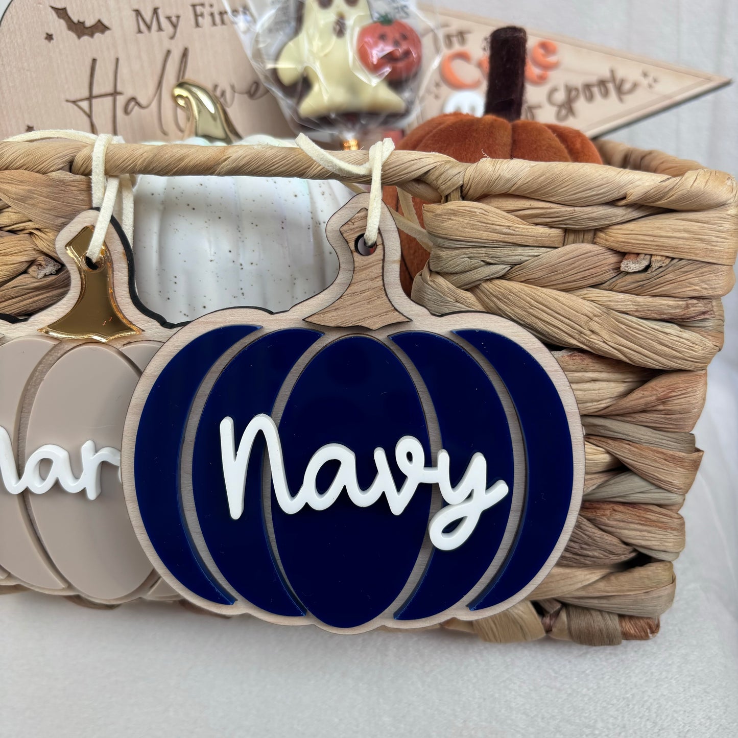 Personalised Pumpkin Tag