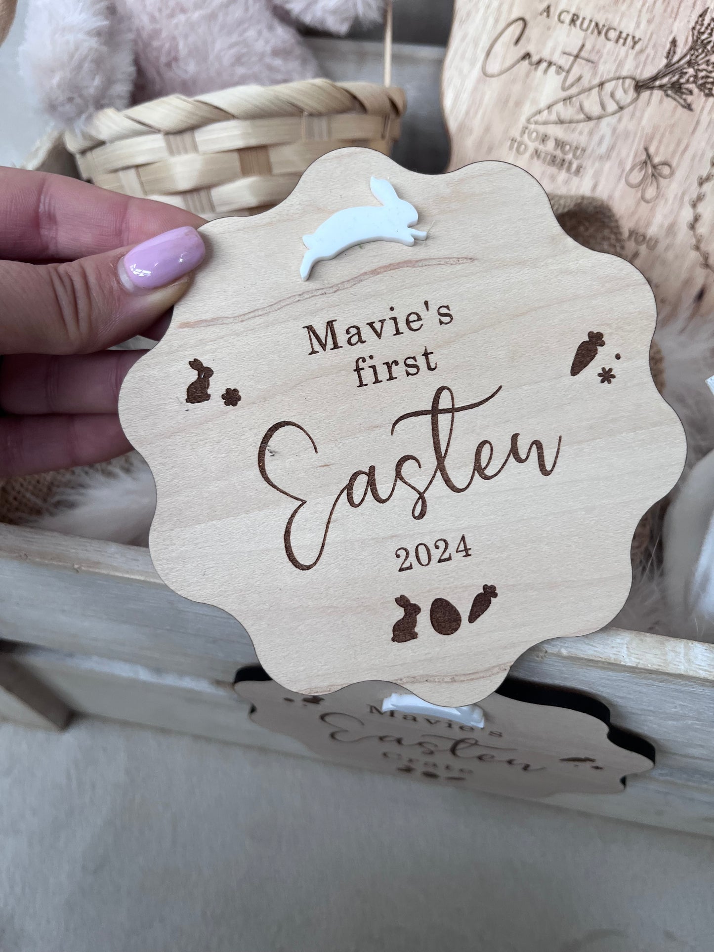 My First Easter Flower Plaque