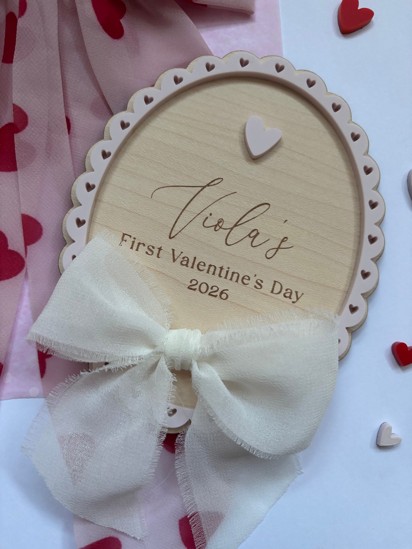 First Valentine’s Day Personalised Plaque