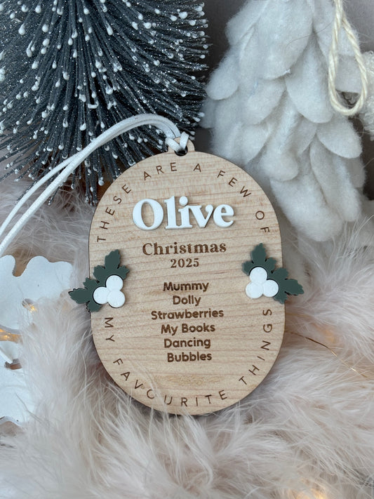 Favourite Things Baby’s First Christmas Keepsake Bauble