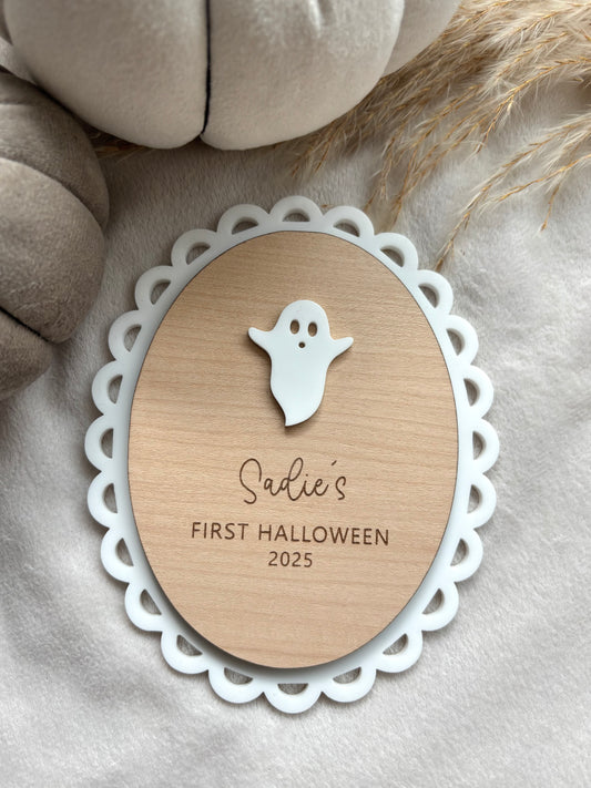 My First Halloween Plaque