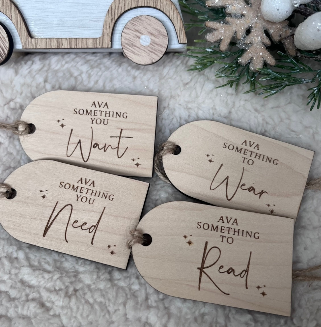 Mindful Gifting Wooden Tags