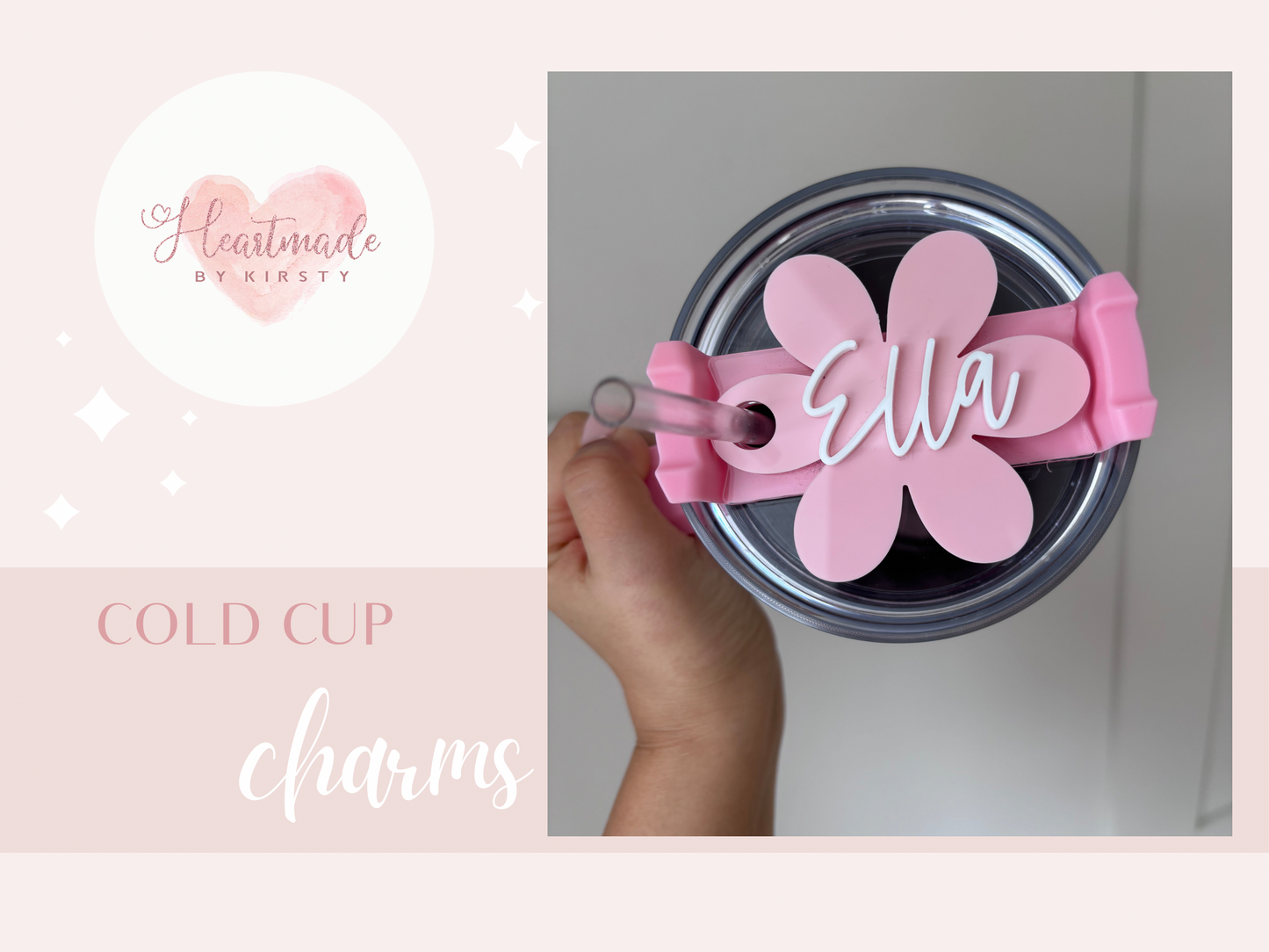 Personalised Cold Cup Charm - Teacher