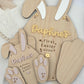 Easter Bunny Footprint Plaque