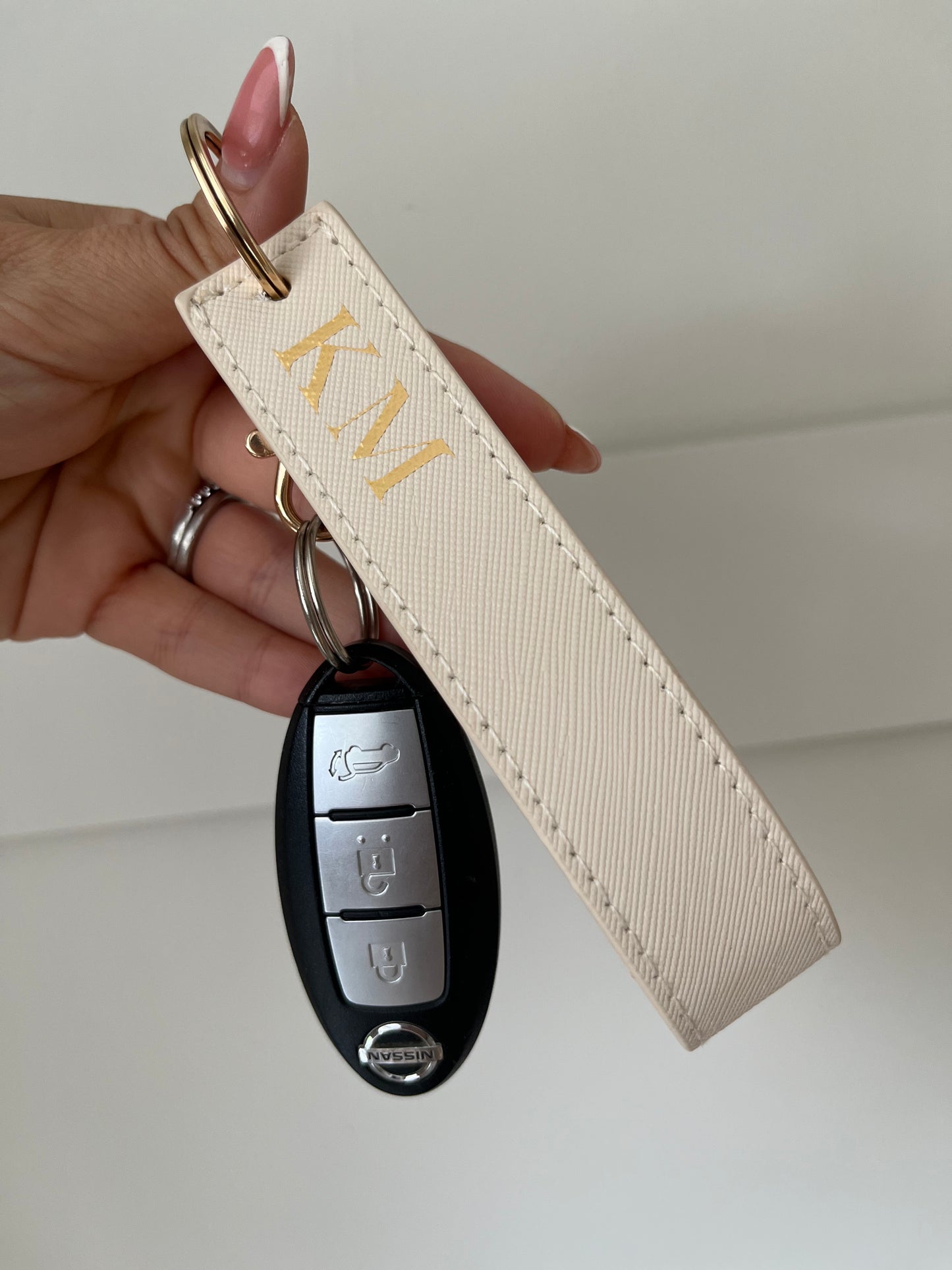 Luxury Monogram Keyring Wristlet