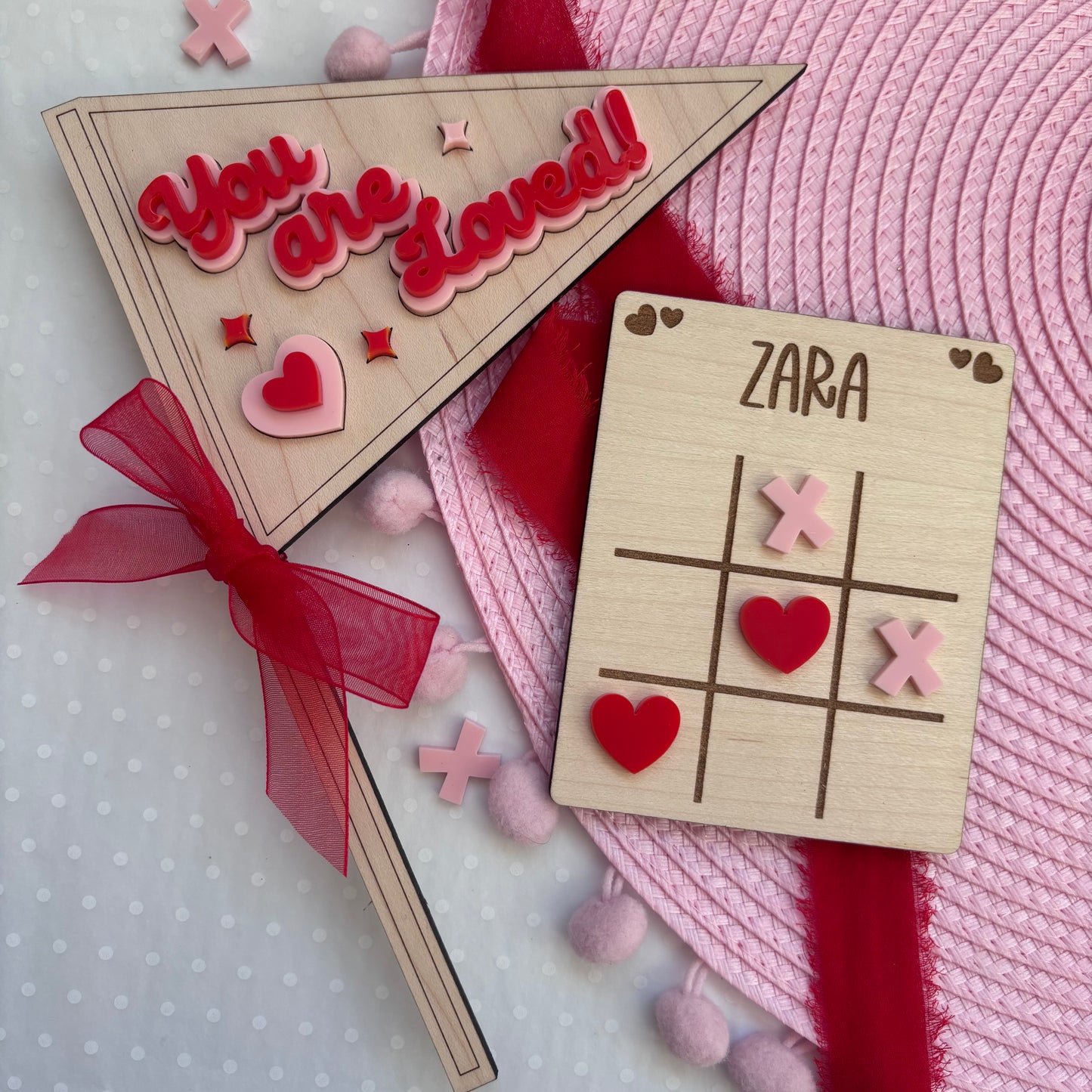 Personalised Valentines Tic Tac Toe