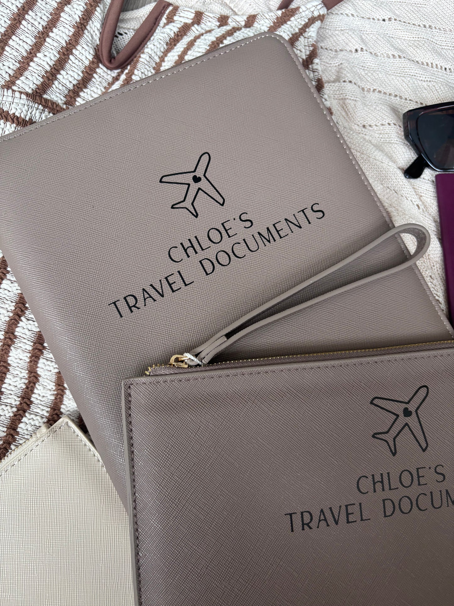 Luxury Personalised Travel Organiser - Plane