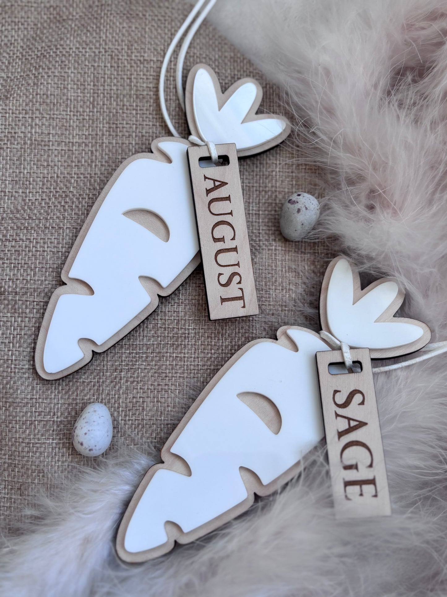 Personalised Easter Carrot Tag