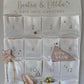 Personalised Fabric Advent Calendar - 24 Pockets - Glitter