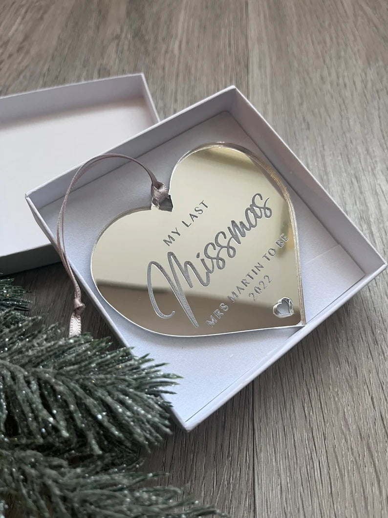 Personalised Last Missmas Bauble