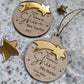 Personalised Thank you for helping me shine Teacher Bauble