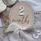 Ribbon Scallop Monthly Milestone Markers Set