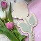 Mother's Day Flower Handprint Keepsake - First Mother’s Day Personalised Gift Plaque Wood and Acrylic