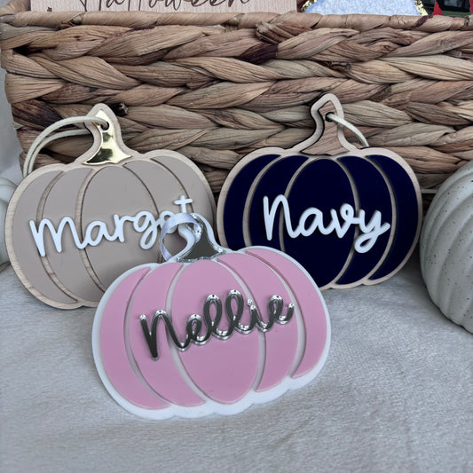 Personalised Pumpkin Tag