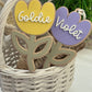 Tulip Flower Acrylic Easter Basket Tag