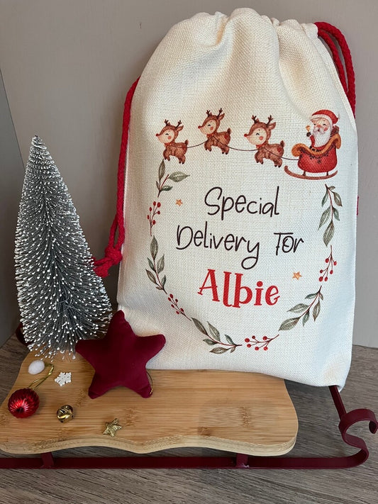 Personalised Christmas Eve Sack