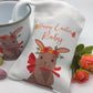 Personalised Easter Spring Bunny Mug & Treat bag