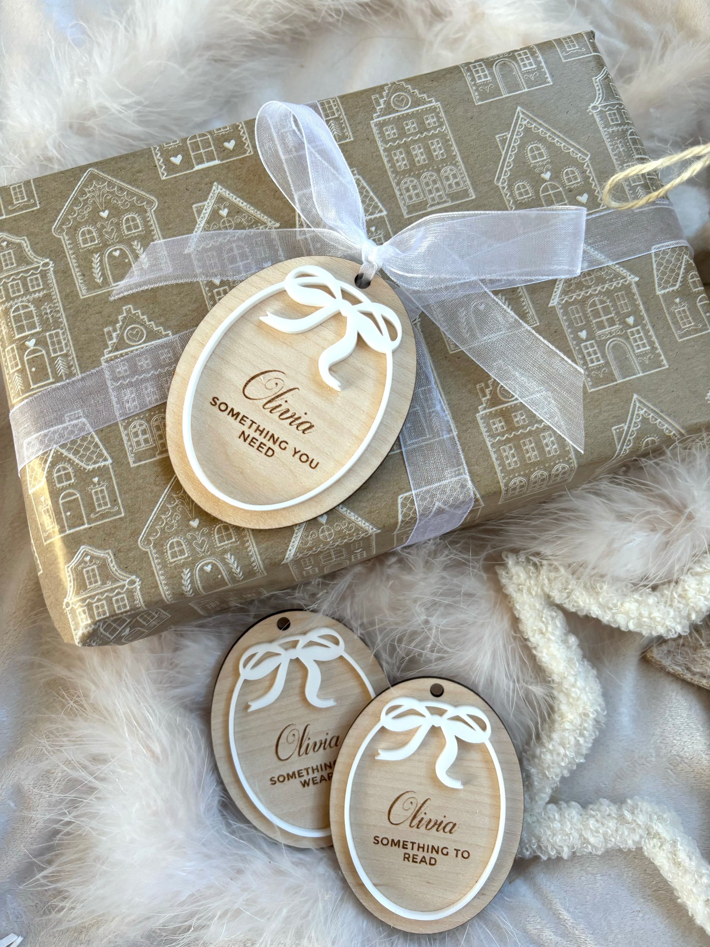 Mindful Gifting Wooden Tags - Bows