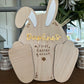 Easter Bunny Footprint Plaque