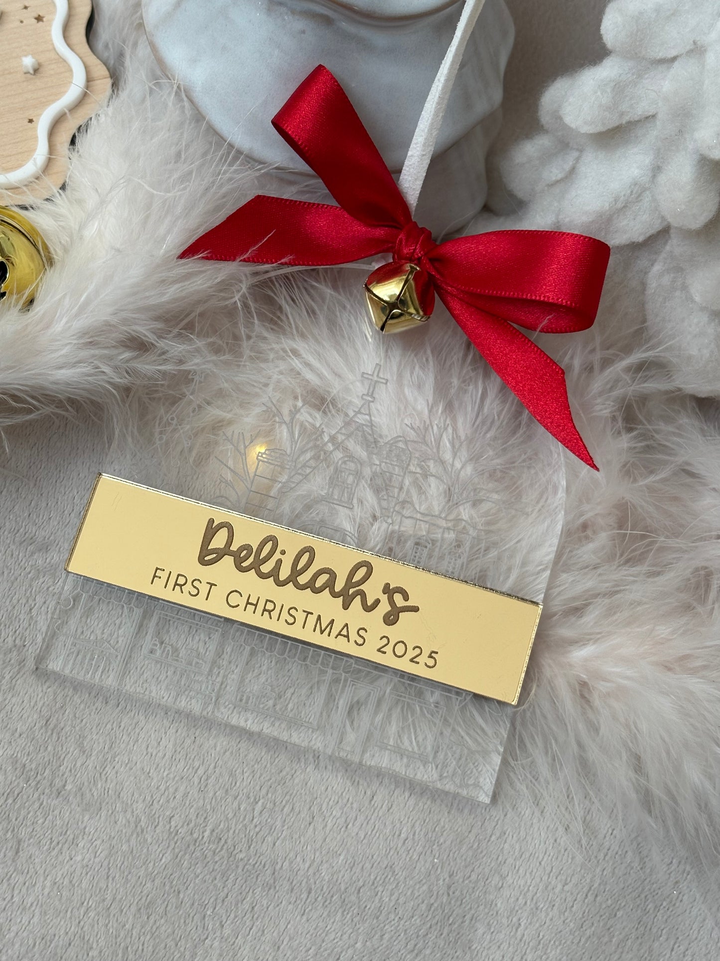 My First Christmas Luxury Acrylic Bauble