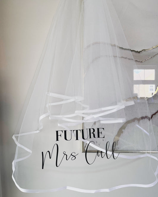 Personalised Bride To Be Veil