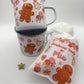 Pink Gingerbread Christmas Mug & Treat bag