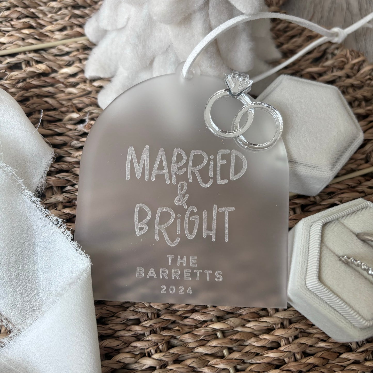 Married and Bright Personalised Bauble