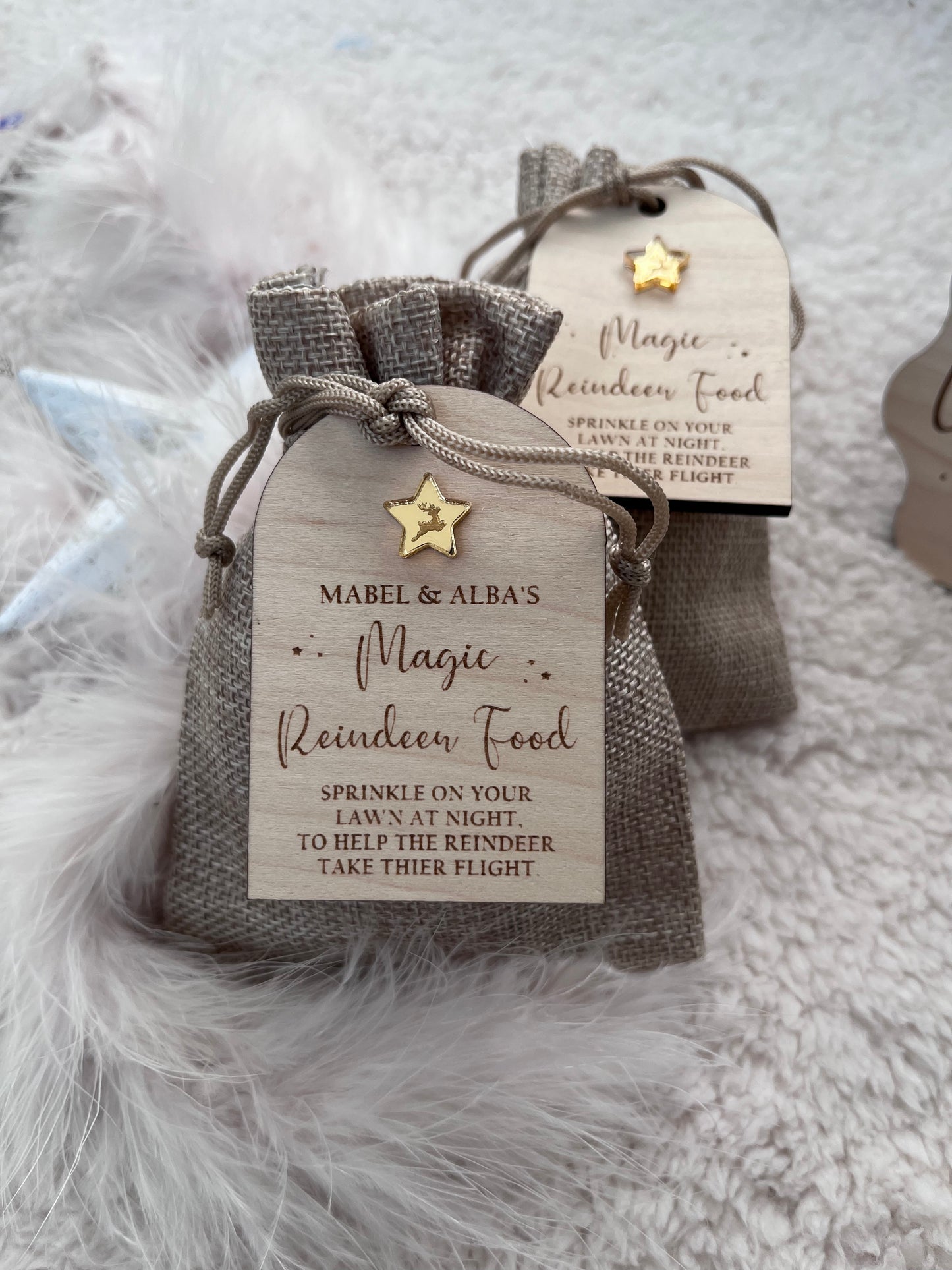 Personalised Magic Reindeer Food - Gold