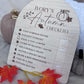 Personalised Autumn Checklist