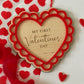 First Valentine’s Day Heart Plaque