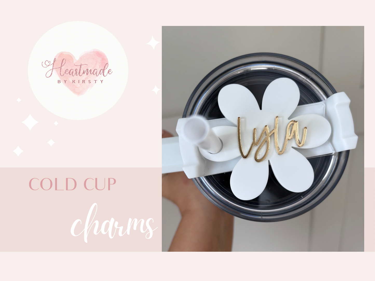 Personalised Cold Cup Charm - Teacher