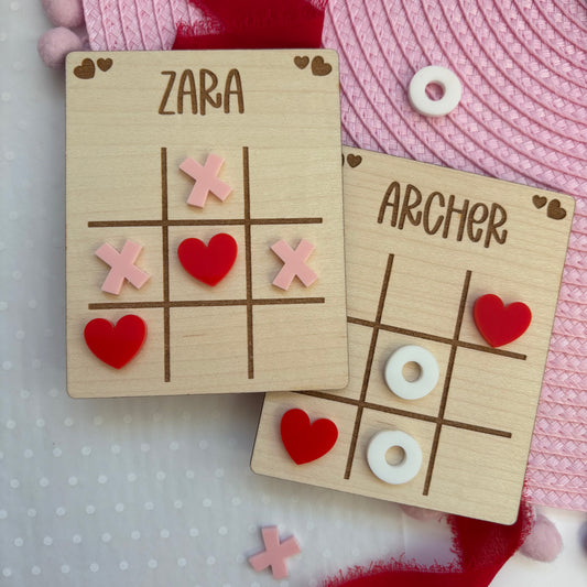 Personalised Valentines Tic Tac Toe