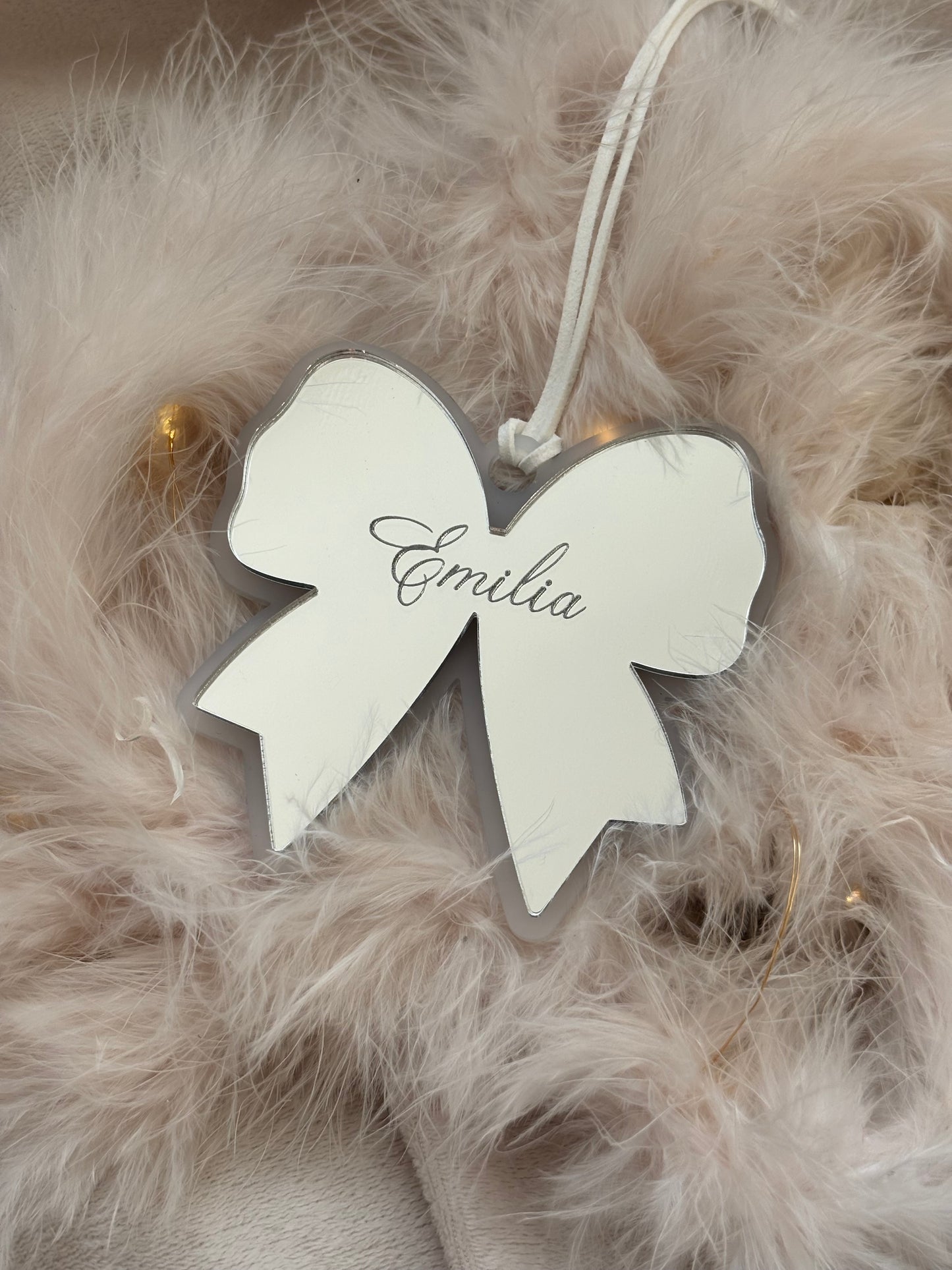 Personalised Bow Bauble
