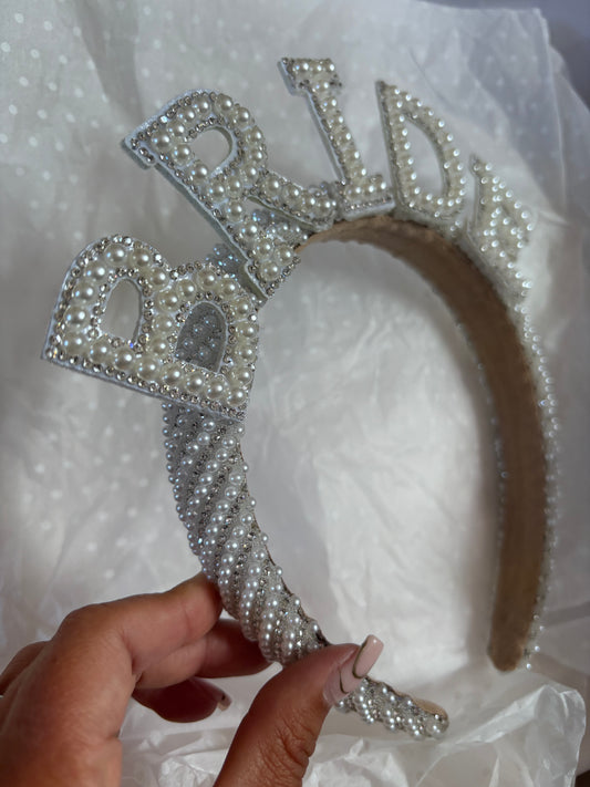 Bride Pearl Headband