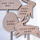 Easter Egg Hunt Sign Set of 4