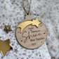 Personalised Thank you for helping me shine Teacher Bauble