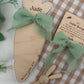 Personalised Carrot First Easter Footprint Plaque