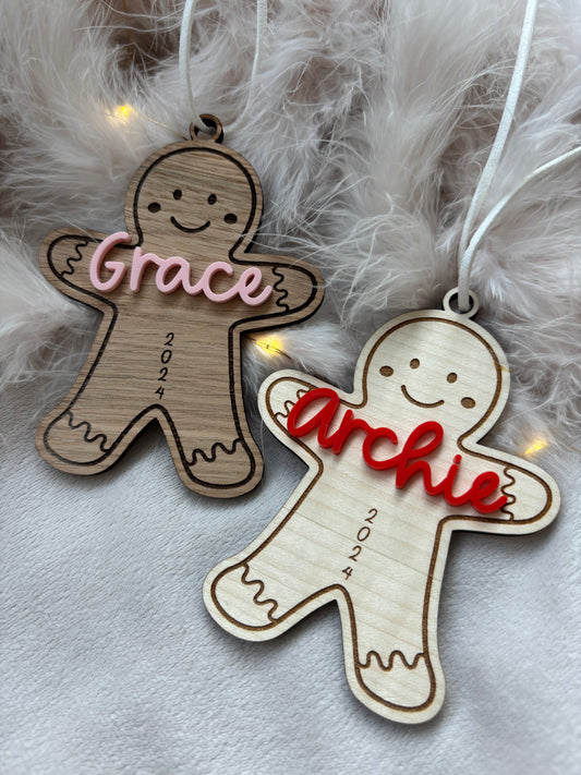 Personalised Gingerbread Baubles