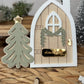 Personalised Magic Elf Door Christmas Shelf Sitter