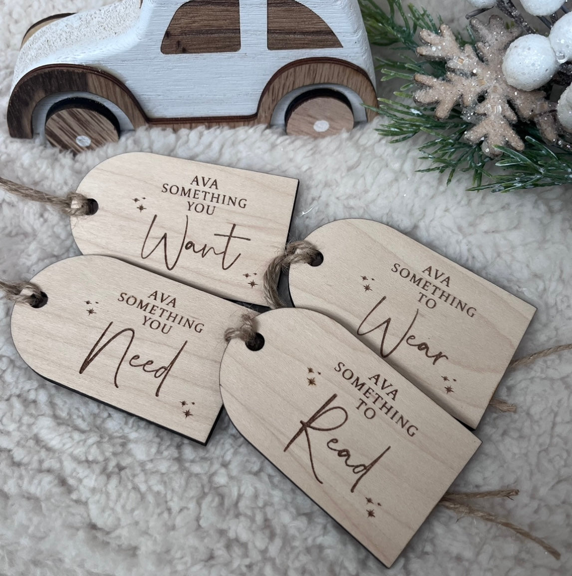 Mindful Gifting Wooden Tags